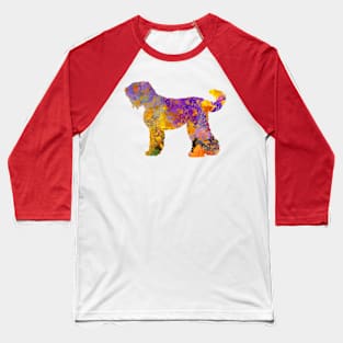 Russian Black Terrier  in watercolor Baseball T-Shirt